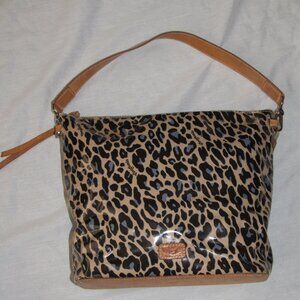 Consuela Blue Jag Hobo Bag Leopard Print Shoulder Purse Sold Out Online *READ